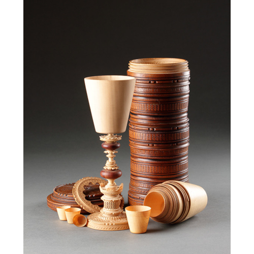Northern German Sycamore Maple ‘Wunderkammer’ Standing Covered Cup